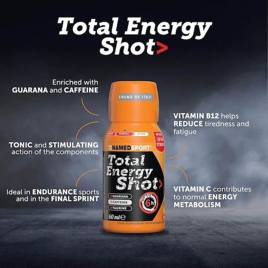 Named Sport Total Energy Shot Special Food Supplement 60ml Orange