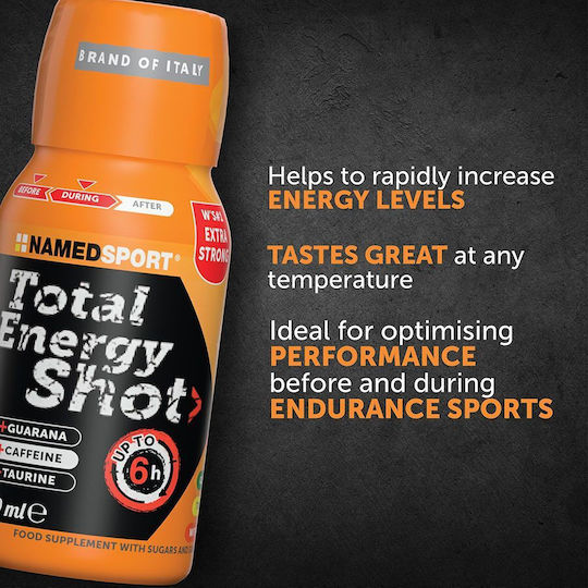 Named Sport Total Energy Shot Ειδικό Συμπλήρωμα Διατροφής 60ml Πορτοκάλι