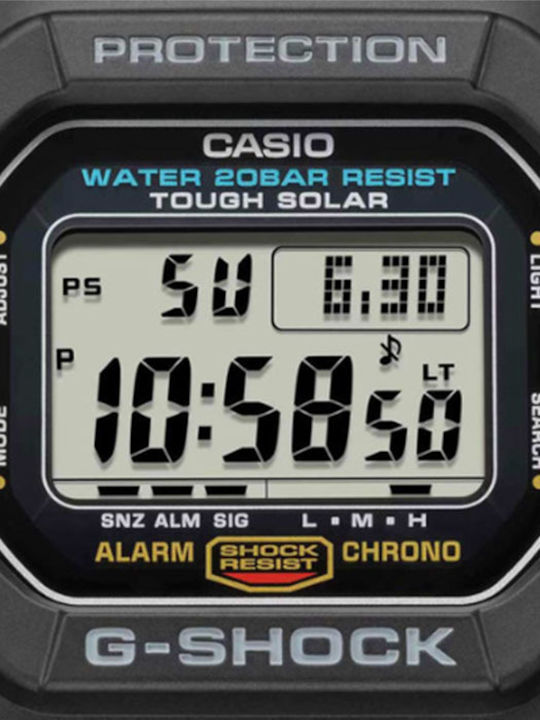 Casio G-shock Digital Men's Watch 42.5mm Chronograph Battery with Black Rubber Strap
