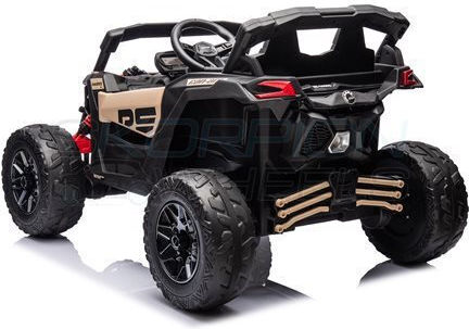 Can-Am Maverick Buggy Две Места с Дистанционно Управление Лицензиран 24 Волта Бежов