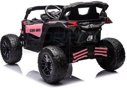 Can-Am Maverick Buggy Două Locuri cu Telecomandă Licențiat 12 Volți Roz