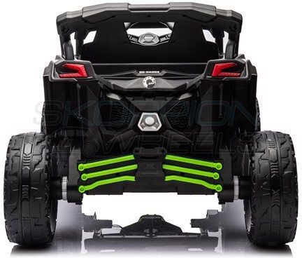 Can-Am Maverick Buggy Două Locuri Cu Telecomandă Licențiat 12 Volți Verde