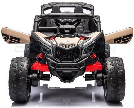 Can-Am Maverick Buggy Две Места с Дистанционно Управление Лицензиран 24 Волта Бежов