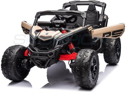 Can-Am Maverick Buggy Две Места с Дистанционно Управление Лицензиран 24 Волта Бежов