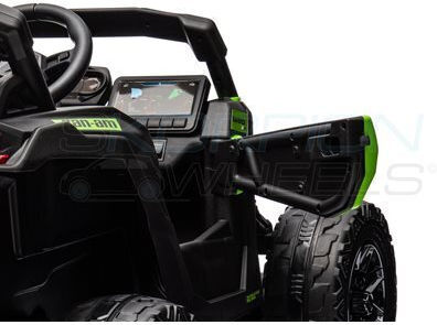 Can-Am Maverick Buggy Două Locuri Cu Telecomandă Licențiat 12 Volți Verde