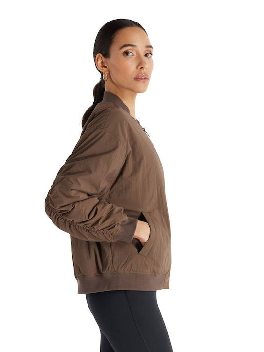 Κοντό Γυναικείο Bomber Jacket Dark Mushroom