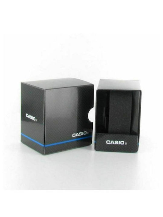 Casio Ανδρικό Ρολόι 46mm Μπαταρίας με Ασημί Μεταλλικό Μπρασελέ