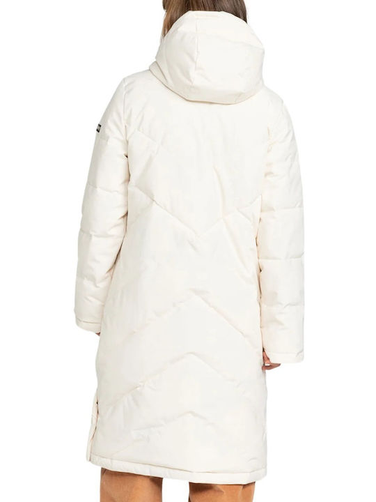 Roxy Ellie Women's Long Lifestyle Jacket for Winter Buttercream