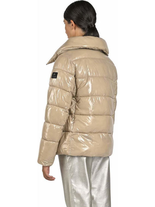 Scurtă Jachetă de femei Puffer Bej