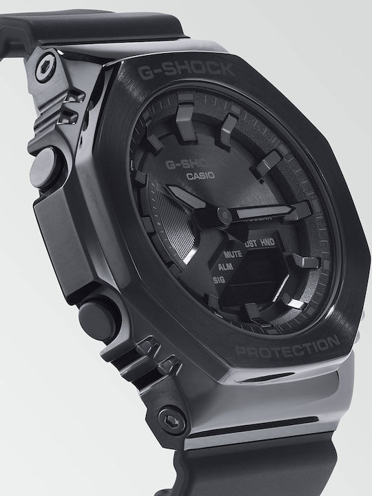 Casio G-Shock Analog/Digital Men's Watch 44.4mm Chronograph Battery with Black Rubber Strap