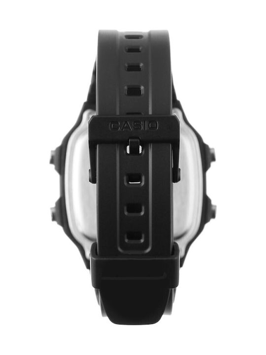 Casio Collection Digital Men's Watch 42mm Chronograph Battery with Black Rubber Strap