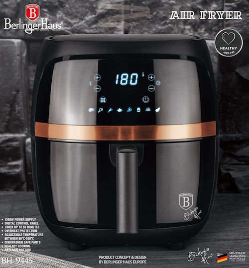 Berlinger Haus Friteuză cu aer 3.2lt Negru BH-9445