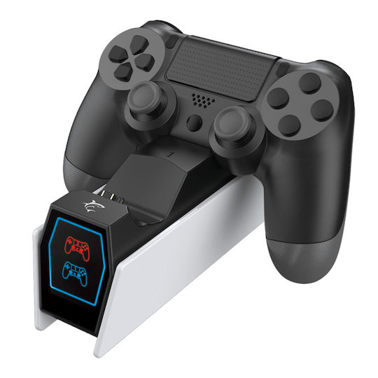 White Shark Charging Station for 2 controllers PS4 White
