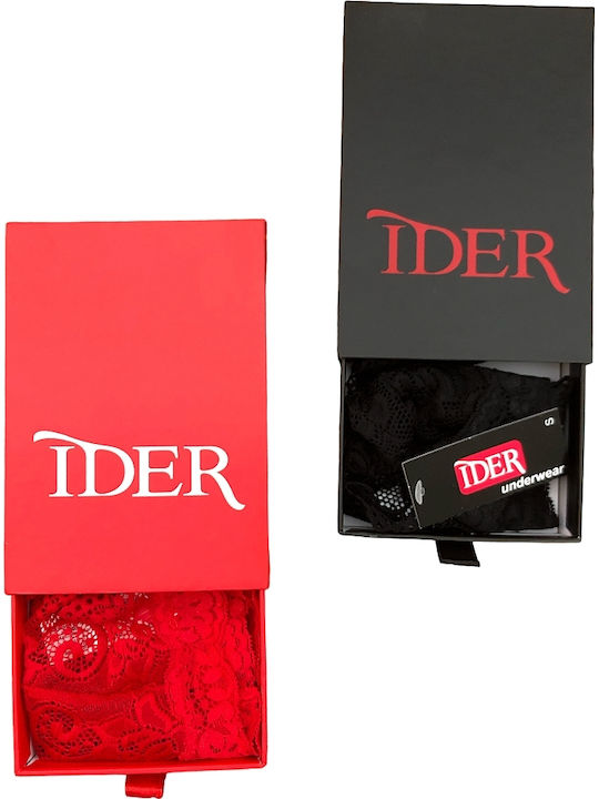 Damen Zeichenfolge 2Pack mit Spitze Black