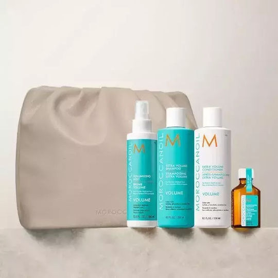 Moroccanoil Holiday Volume Hair Treatment Set for Fine Hair with Shampoo, Conditioner and Treatment 5pcs