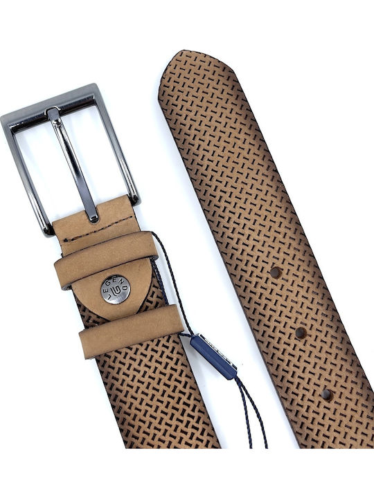 Herren Gürtel Leder Camel