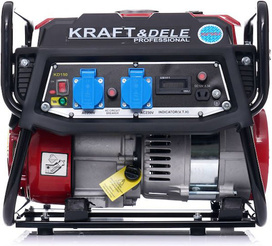 Kraft & Dele Γεννήτρια Βενζίνης Τετράχρονη με Χειροκίνητη Μίζα
