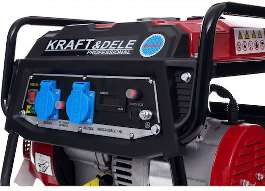 Kraft & Dele Γεννήτρια Βενζίνης Τετράχρονη με Χειροκίνητη Μίζα