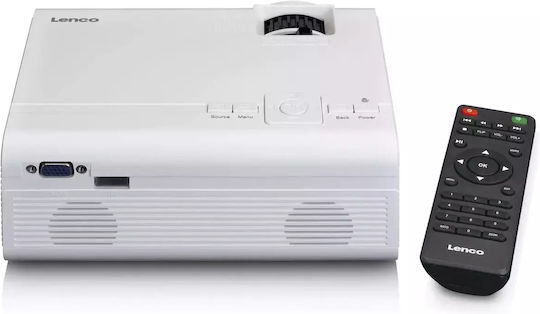 Lenco LPJ-280WH Projector LCD Λάμπας LED με Ενσωματωμένα Ηχεία