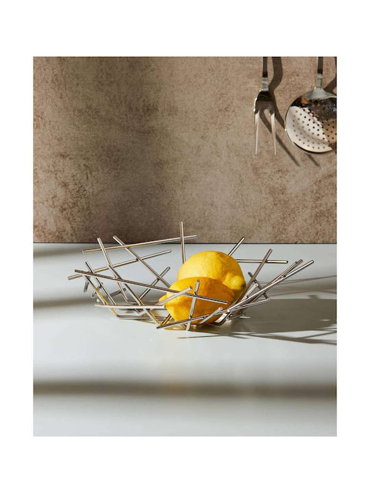Alessi Blow Up Obstschale Inox Silber 33x33x10.5cm