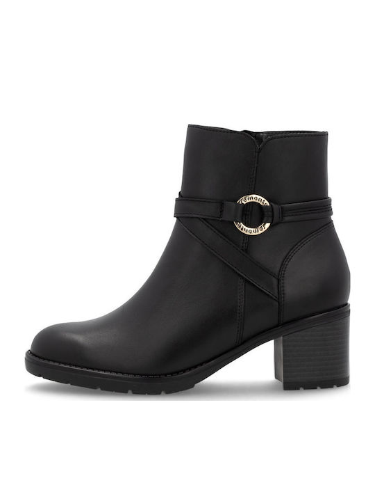 Leather Women's Ankle Boots Black