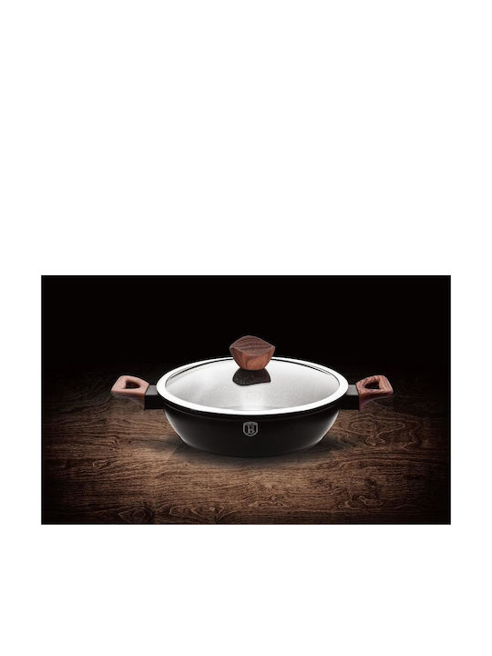 Berlinger Haus Ebony Rosewood Collection Shallow Pot made of Cast Aluminum 3.8lt / 28cm