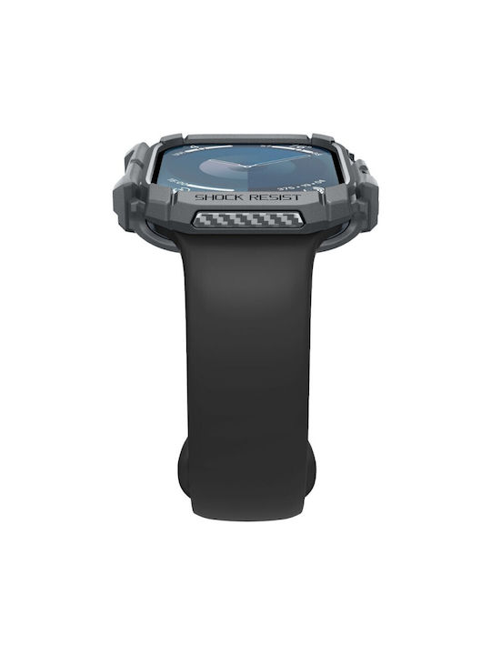 Spigen Rugged Armor Θήκη Σιλικόνης Dark Grey για Apple Watch 10 46mm