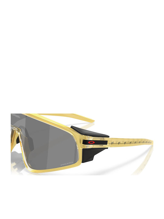 Oakley Latch Мъжки Слънчеви Очилa с Жълта Пластмасова Рамка и Сиви Стъкла