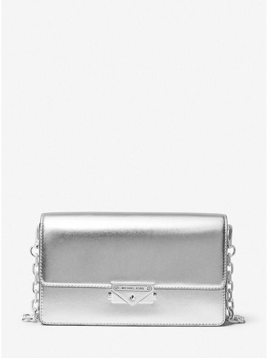 Michael Kors Cece Leather Women's Bag Shoulder Silver