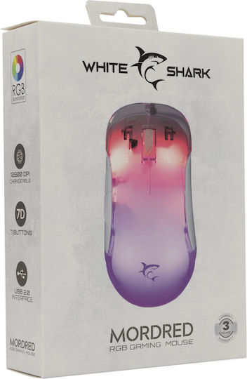 White Shark GM-5017 RGB Gaming Mouse 12800 DPI White