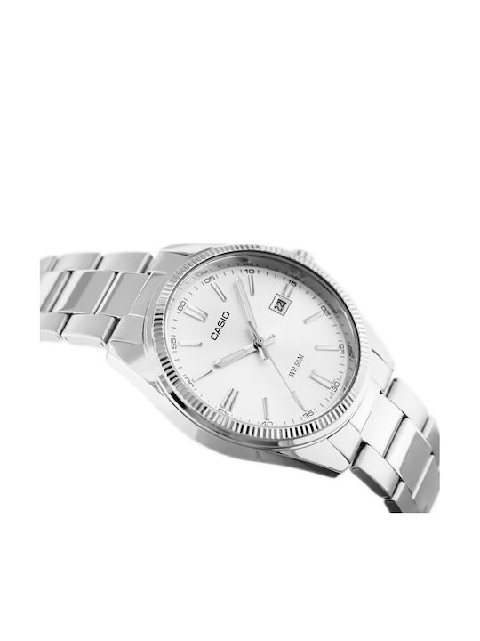 Casio Men's Watch 38.5mm Battery with Silver Metal Bracelet