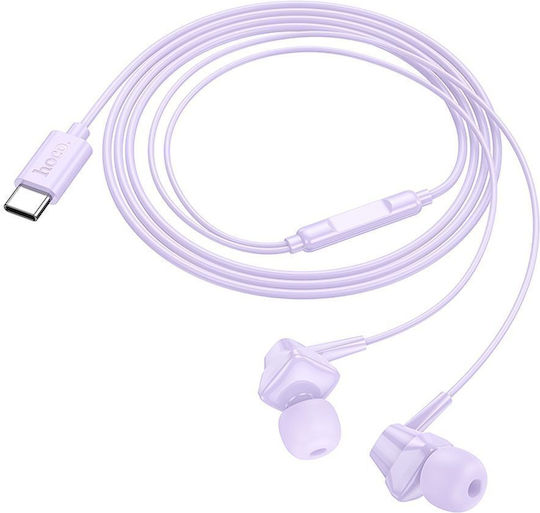 Hoco M113 In-ear Handsfree Headphones with Connector Lightning Purple