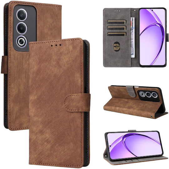 Brush Magnetic Wallet Brown (Oppo A80 5G)