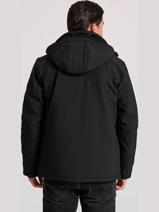 Winter Jacket Softshell Waterproof and Windproof Black