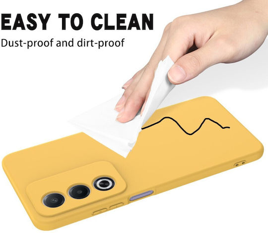 Solid Color Back Cover Σιλικόνης Κίτρινο (Oppo A80 5G)