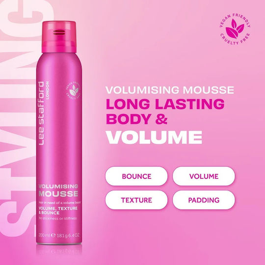 Lee Stafford Double Blow Spumă Pentru Păr Pentru Volum 200ml