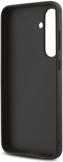 Guess Metal Logo Back Cover Δερματίνης Καφέ (Galaxy S24 FE)