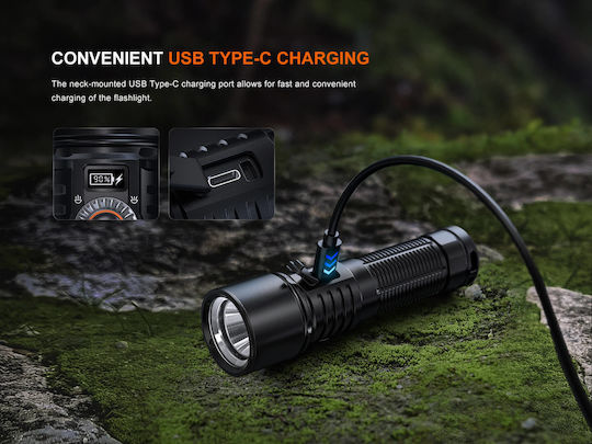 Fenix Επαναφορτιζόμενος Φακός Κεφαλής LED IP68 με Μέγιστη Φωτεινότητα 2800lm