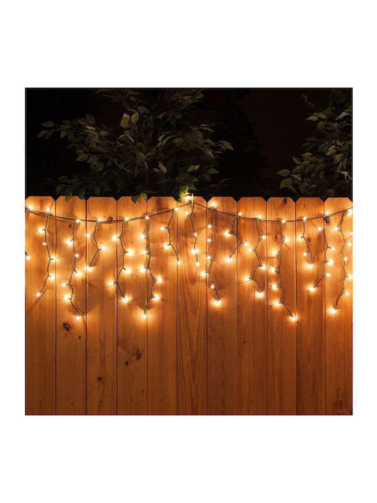 144 Lights LED 3m. x 60cm Warm White type Rain 1pcs