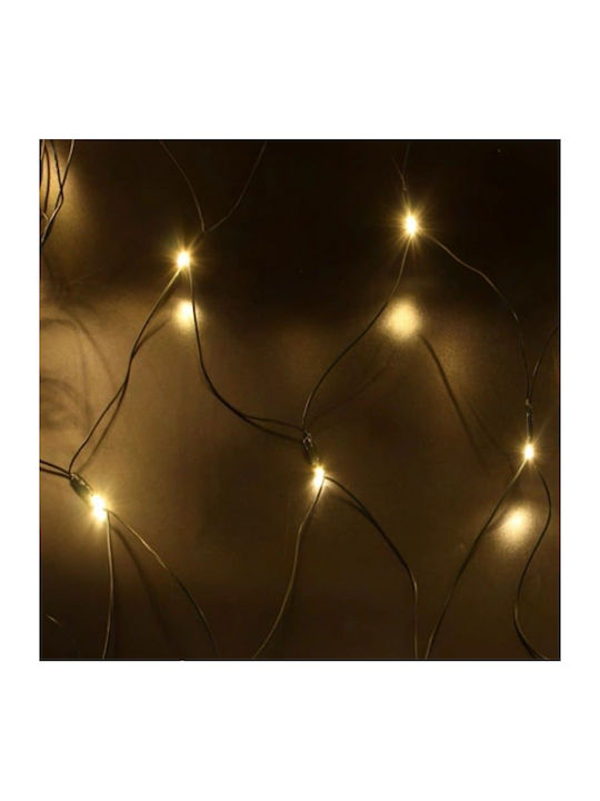 180 Светлини LED 2m. x 150бр Топъл бял тип Мрежа 1бр