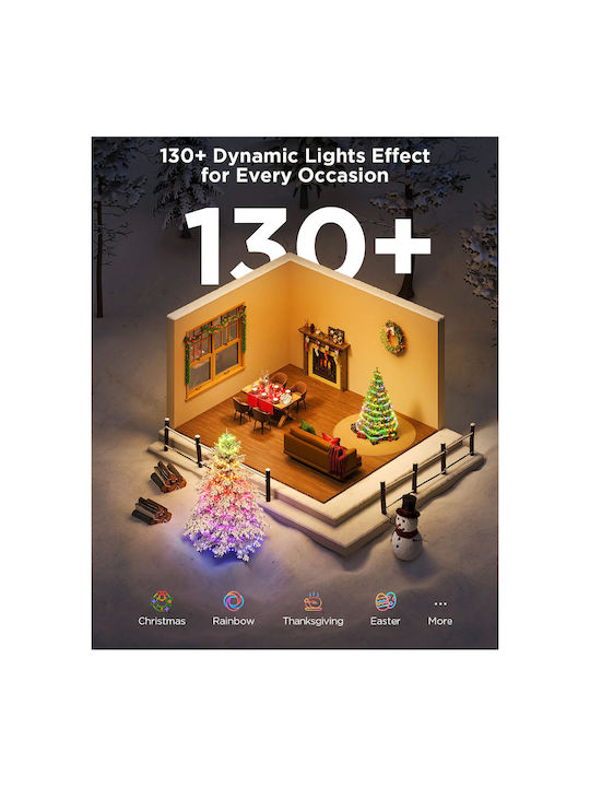 200 Λαμπάκια LED 20μ. RGB σε Σειρά