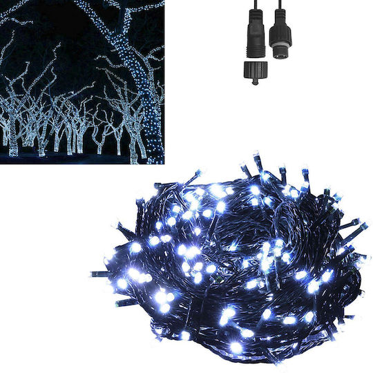 100 Lights LED 8m. Cold White in String 1pcs