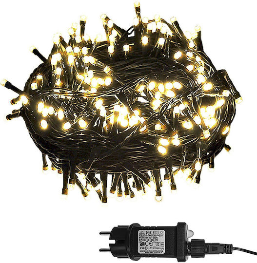 140 Светлини LED 10m. Топъл бял тип Лента 1бр