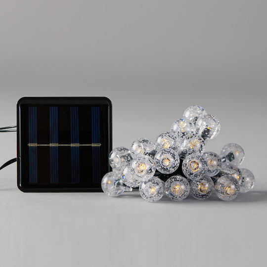 80 Lights LED 1m. Warm White Solar in String 1pcs
