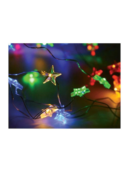 20 Λαμπάκια LED 2μ. RGB Μπαταρίας σε Σειρά