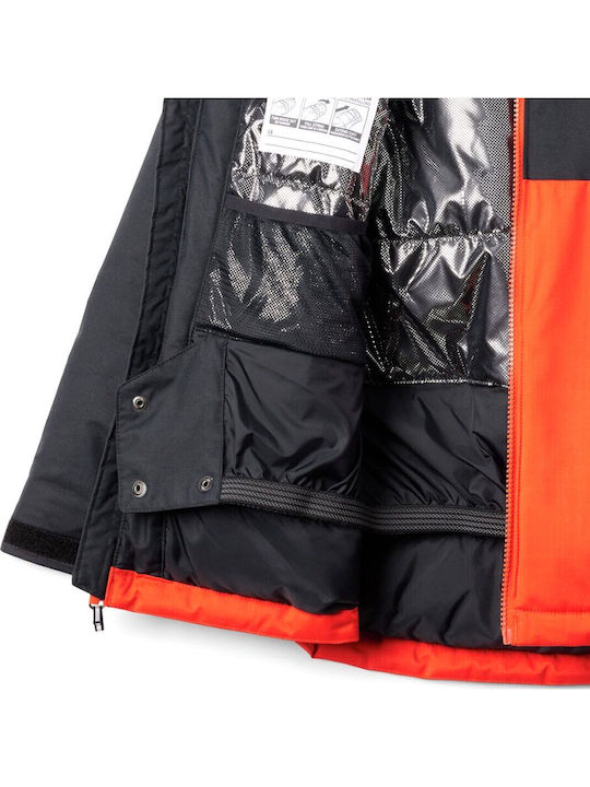 Alpine Action Waterproof Kids Casual Coat Long with Lining Hooded Red