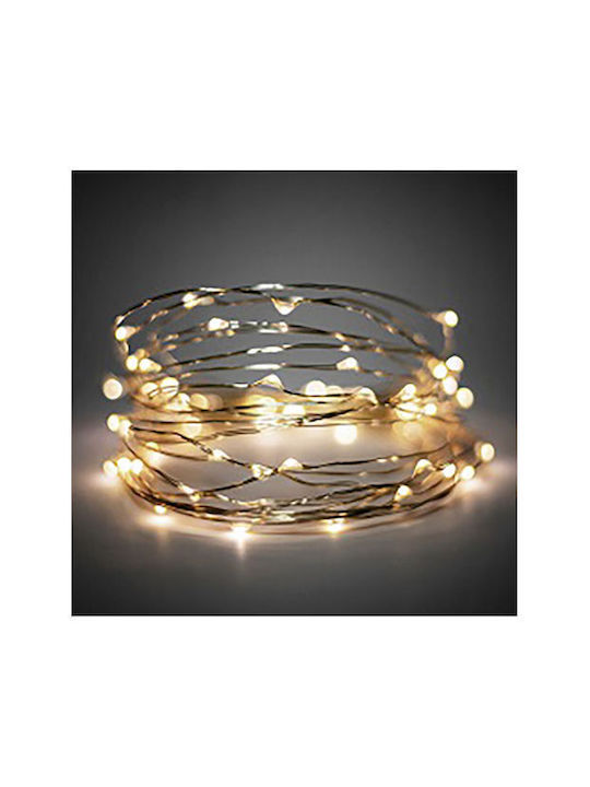 100 Lights LED 10m. Warm White in String 1pcs