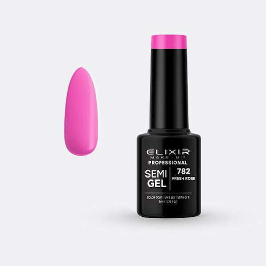 Elixir Semι Gel Halb-permanenter Nagellack Fresh Rose 782 5ml 1Stück