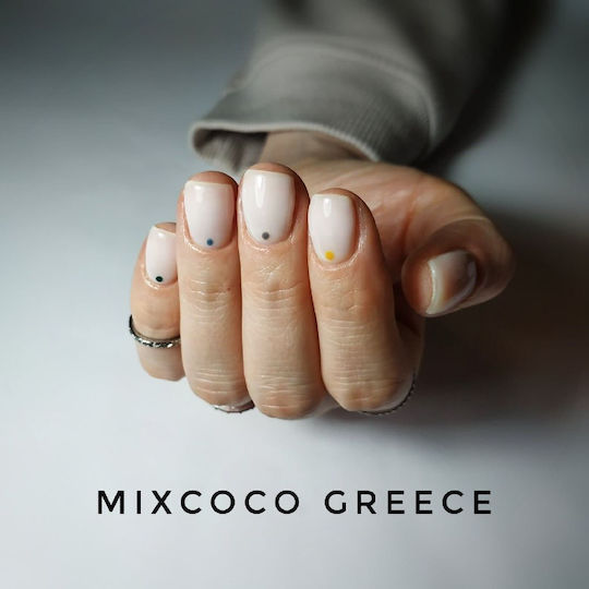 Mixcoco Ημιμόνιμο Βερνίκι Νυχιών Milky White 15ml