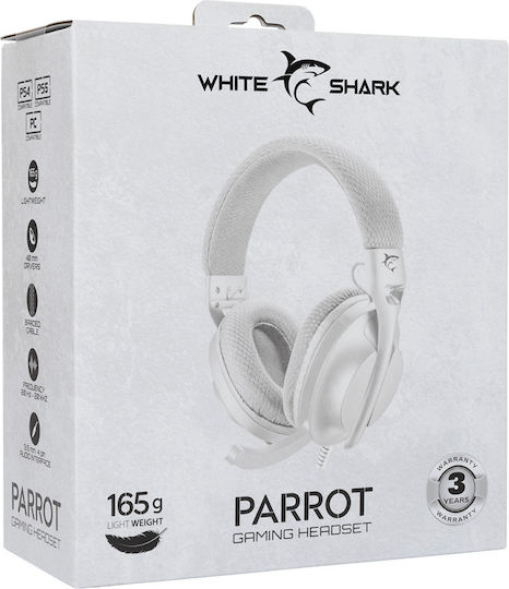 White Shark GH-2440 Over Ear Gaming Headset with Connection 3.5mm White